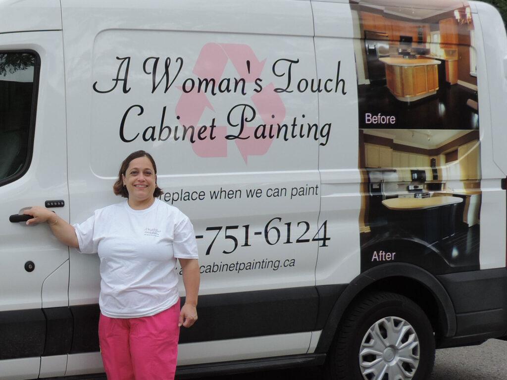 A Woman's Touch Cabinet Painting