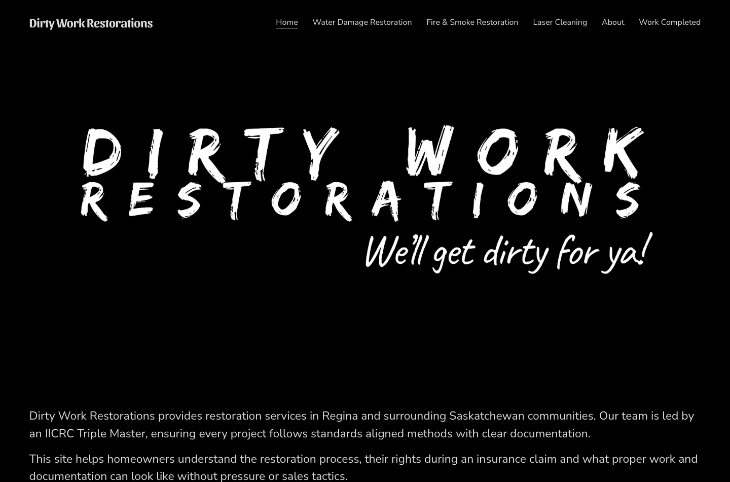 Dirty Work Restorations