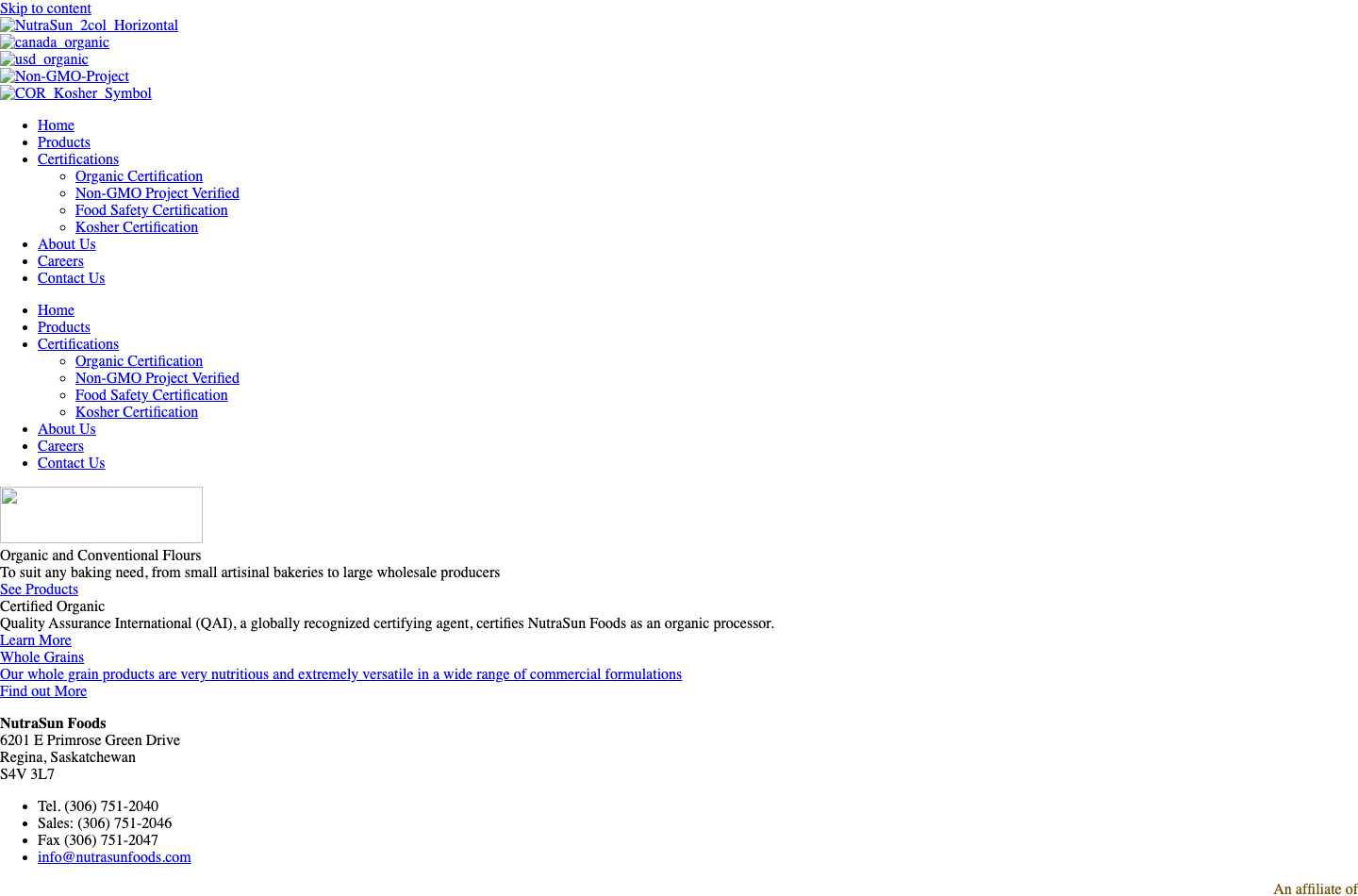 Nutrasun Foods Ltd.