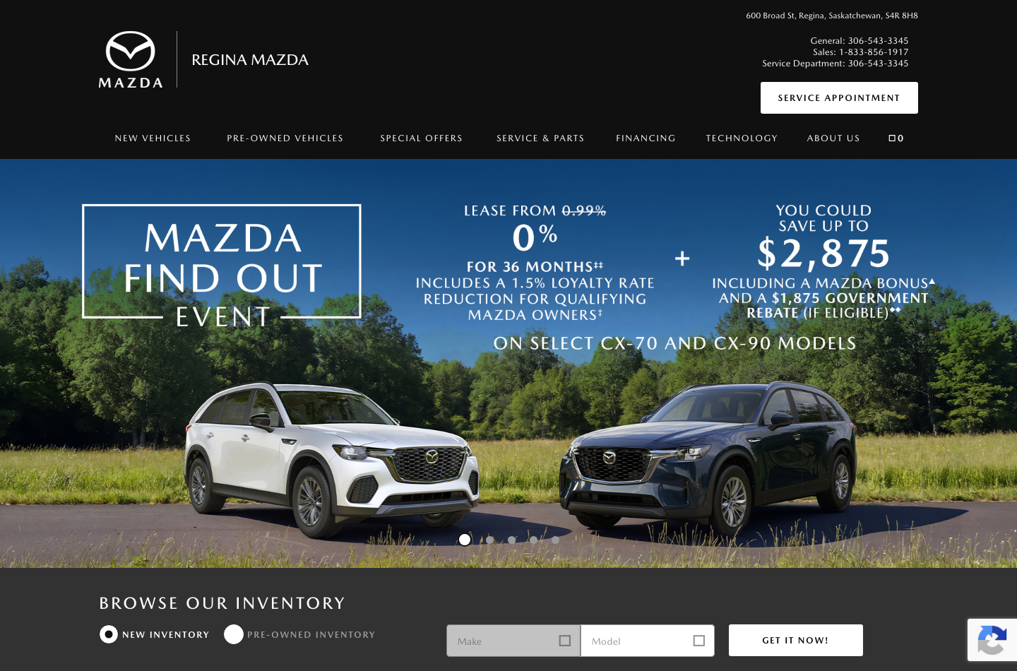 Regina Mazda Sales