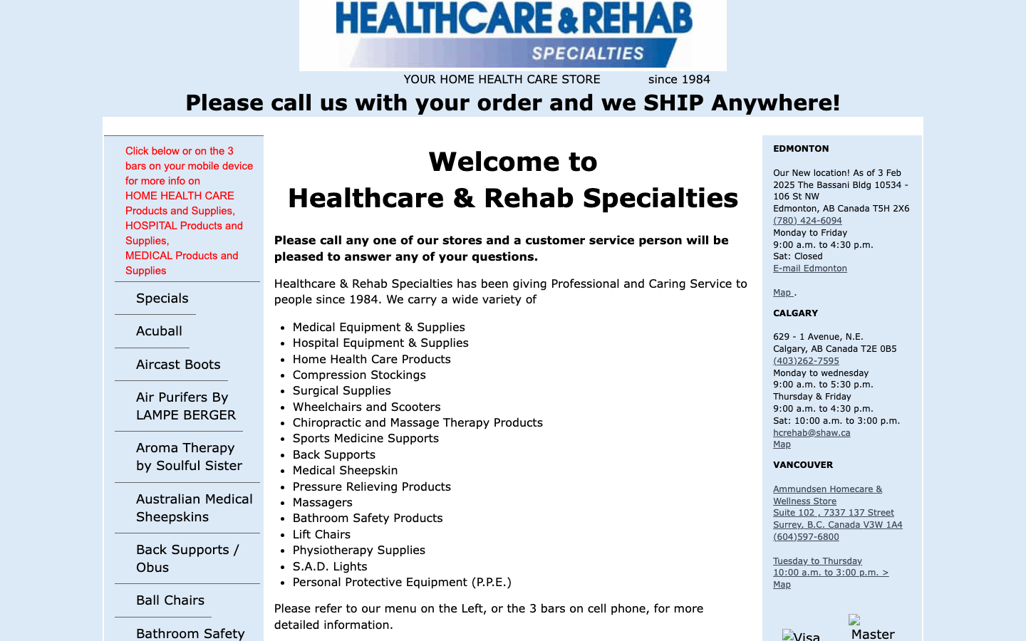 Health Care & Rehab Specialties